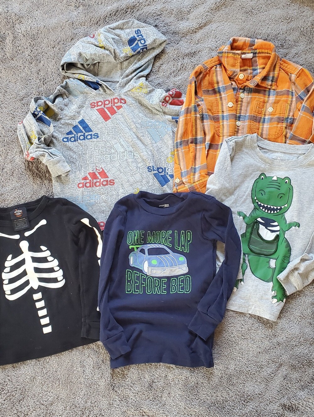 Toddler Boys 3T Long Sleeve Bundle of 5pc